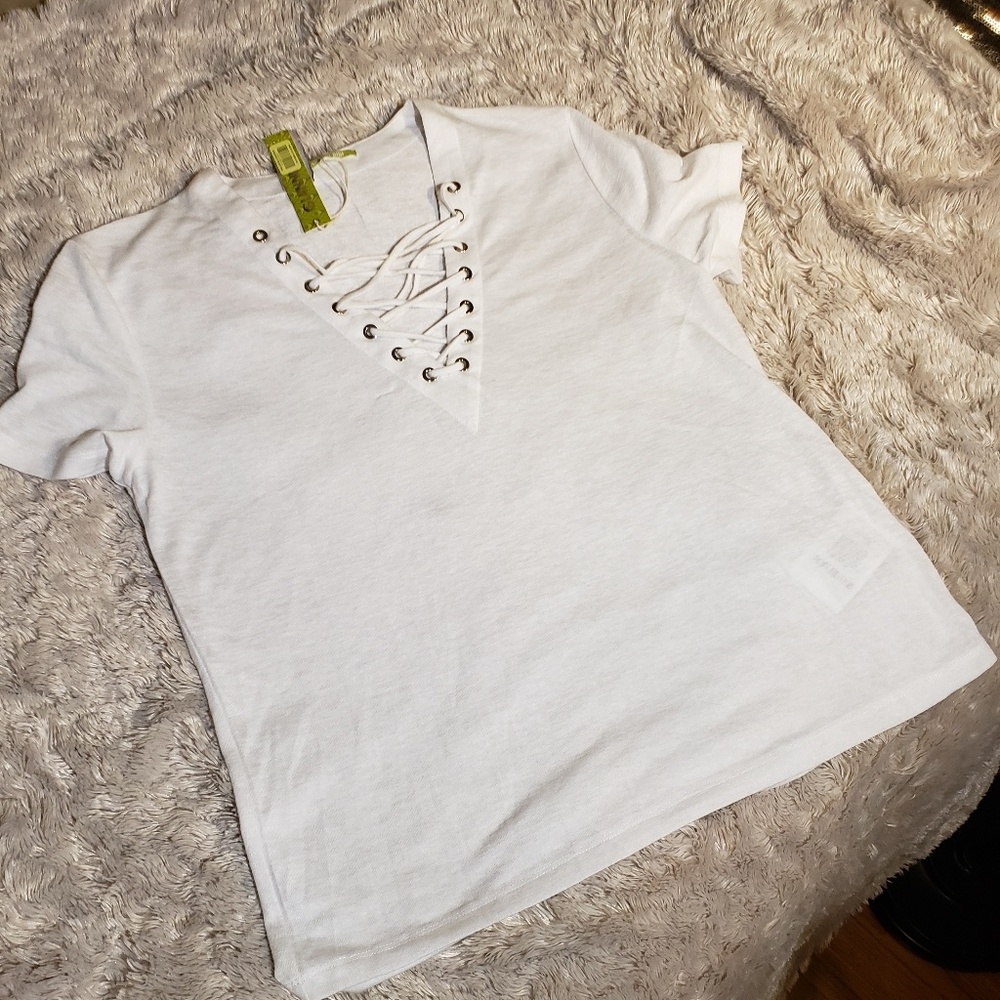 Gianni Bini lace up Tshirt